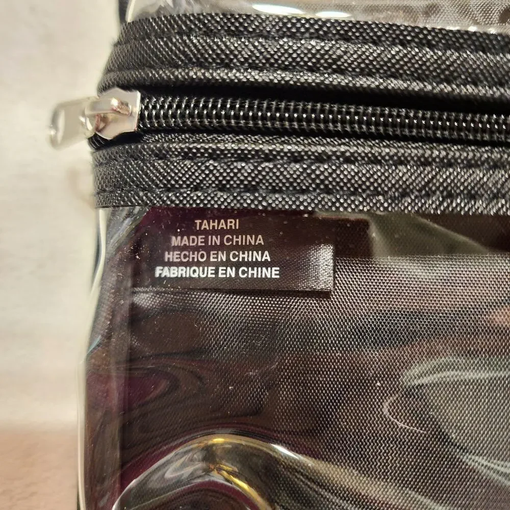 NWOT Tahari Black Hanging Cosmetics Toiletries Utility Travel Organizer